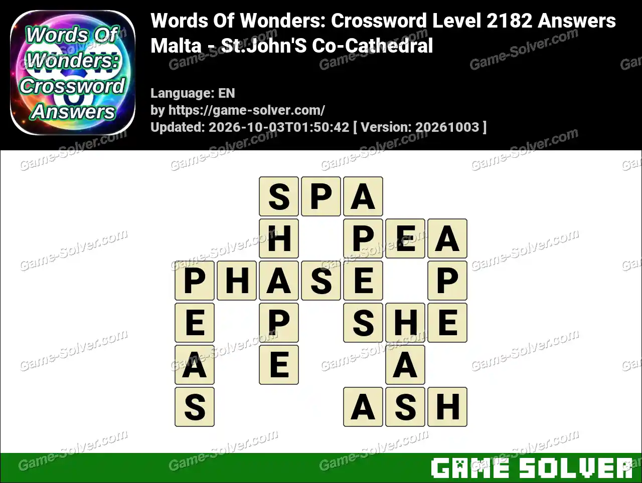 Words Of Wonders: Crossword Level 2182 Answers – Malta – St.John’S Co-Cathedral
